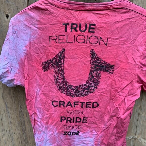 True Religion Tie Dye T Shirt Small - Picture 4 of 5